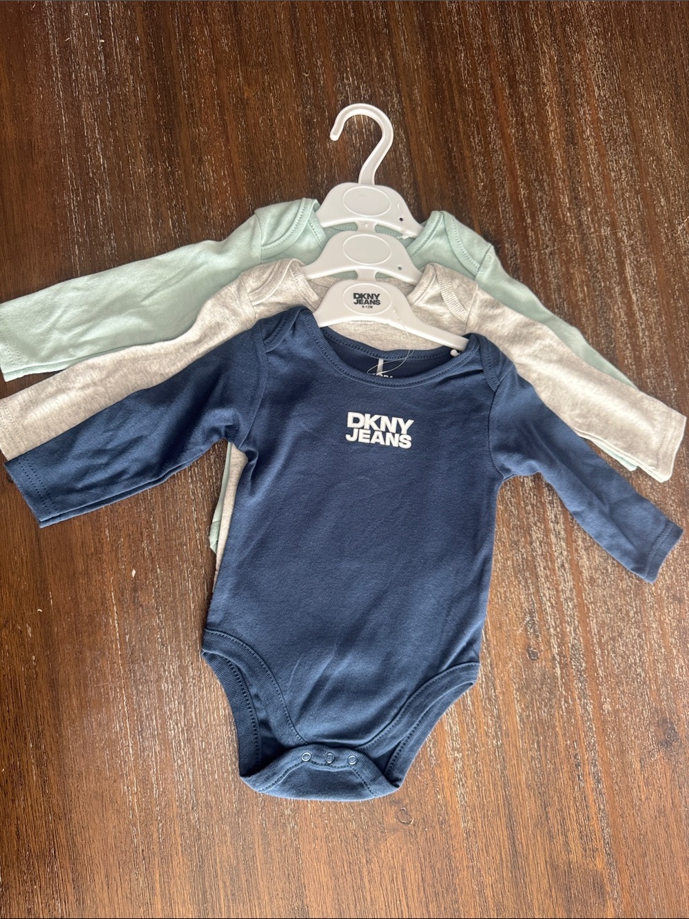 Dkny Jeans Long-Sleeve 3 piece Bodysuit 9-12M